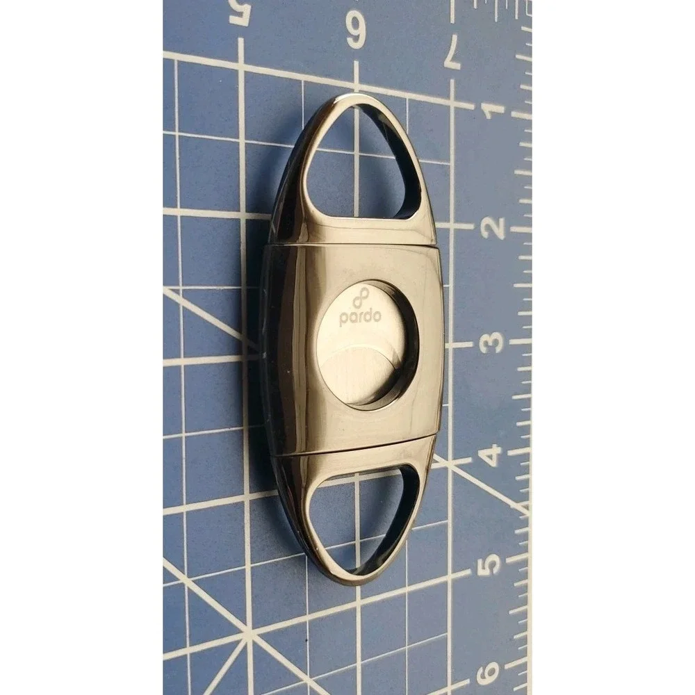 Pardo Cigar - Cutter Polished Metal - Straight Cut -New